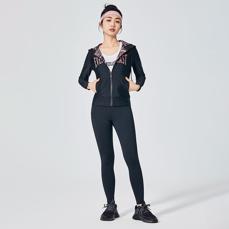 Dame Pure Black Classic Sports Leggings