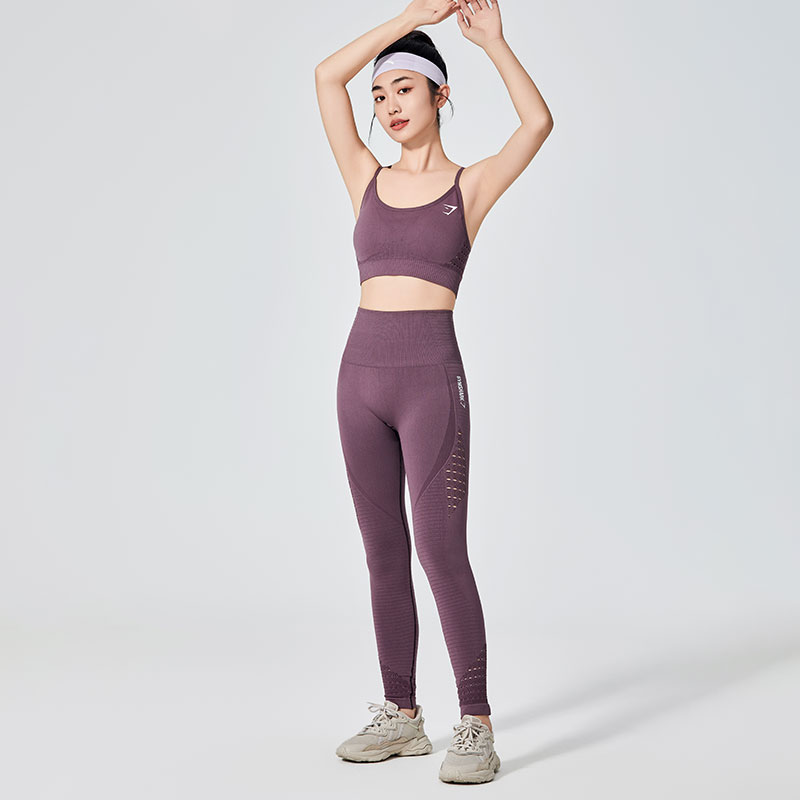 Sportsleggings for kvinner med mesh-design